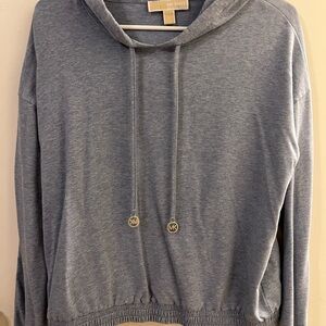 Michael Kors Women's Blue Hoodie Sweater